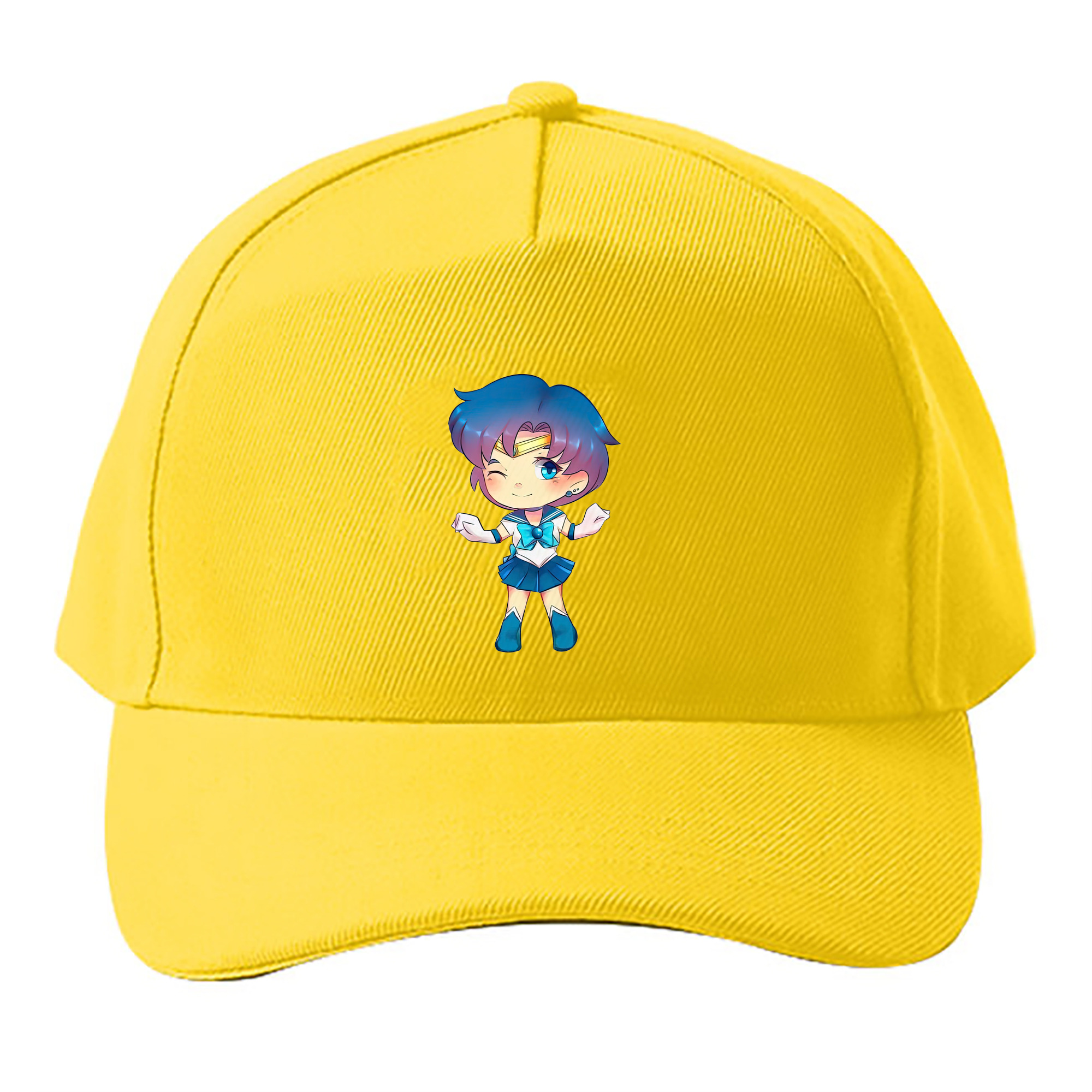 （画像用） 美少女戦士セーラームーン 水野 亜美 みずの あみ Sailor Moon Mizuno Ami ベースボールキャップ 綿100％ 男女兼用 帽子 スポーツ